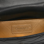 Lambskin Quilted Mini Coco Clips Single Flap Black
