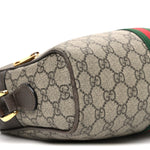 GG Supreme Monogram Web Small Ophidia Shoulder Bag Brown