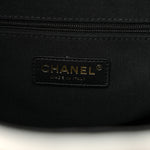 Suede Calfskin Shiny Lambskin Quilted Small Coco Base Shopping Bag Grey Black