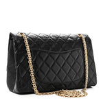 Aged Calfskin Quilted 2.55 Reissue 226 Flap Black