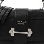 Glace Calf Soft Cahier Bag Black Astrale