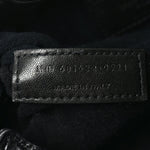 Calfskin Pac Ruched Hobo Black