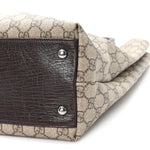GG Plus Monogram Small Vertical Tote Dark Brown