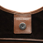 Suede Buffalo Horn Mombasa Hobo Beige