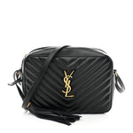 Calfskin Matelasse Monogram Lou Camera Bag Black