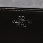 Crystal Suede Enamel Vlogo Small Loco Shoulder Bag Silver