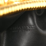Metallic Bark Calfskin Embossed The Pouch Oversized Clutch Oro