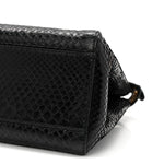 Snakeskin Nappa Mini Peekaboo Iconic Satchel Black
