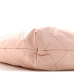 Shiny Calfskin Quilted Small Chanel 22 Light Pink