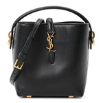 Shiny Calfskin Le 37 Mini Bucket Bag Black