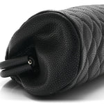 Caviar Quilted Timeless Clutch Black