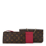 Monogram Pochette Felicie Chain Wallet Fuchsia