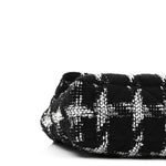 Tweed Quilted Large Chanel 19 Flap Black White