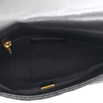 Caviar Quilted Mini CC You Flap Black