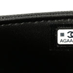 Shiny Caviar Mini Preppy Coco Shoulder Bag Black