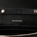 Denim BB Monogram Hourglass Chain Bag Black