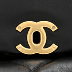 Goatskin Quilted Maxi Chanel 19 Flap Black
