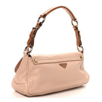 Vitello Daino Shoulder Bag Sabbia