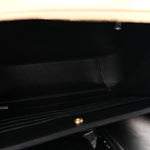 Caviar Quilted Large CC Filigree Vanity Case Beige Black