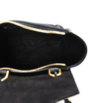 Grained Calfskin Nano Belt Bag Black
