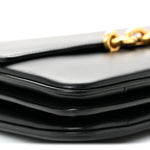 Smooth Calfskin Le Maillon Satchel Black