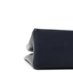 Grained Calfskin Lockme Shopper Navy