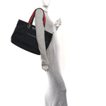 Monogram Web Large Diaper Tote Black