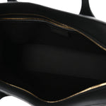 Grained Calfskin Large Star Tote Black
