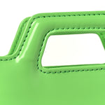 Brushed Calfskin Micro Wanda Top Handle Bag Green