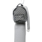 Oblique Calfskin Rider Backpack Beige Black