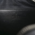 Calfskin Matelasse Monochrome Small GG Marmont Chain Shoulder Bag Black
