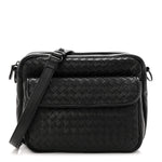 Nappa Intrecciato Messenger Bag Black