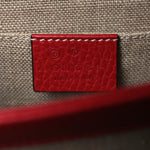 Dollar Calfskin Small Interlocking G Shoulder Bag Red