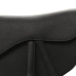 Grained Calfskin Saddle Bag Black