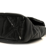 Goatskin Quilted Large Chanel 19 Flap Black