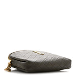 Lambskin Quilted Gaby Zipped Pouch