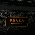 Saffiano Lux Large Galleria Double Zip Tote Black