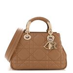 Calfskin Cannage Small The Lady 95.22 Beige
