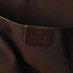 GG Monogram Medium Web Handle Vertical Tote Dark Brown