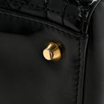 Patent Cannage Medium Lady Dior Black