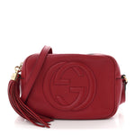 Pebbled Calfskin Small Soho Disco Bag Tabasco Red