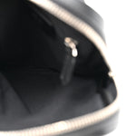 Glazed Fabric Vitello Liberty FF 1974 Diagonal Sling Bag Tobacco Moresco Black