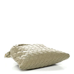 Calfskin Intrecciato Mini Hop Travertine
