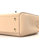 Grained Calfskin Mini Neo Executive Shopper Tote Light Beige