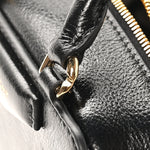 Tumbled Buffalo Nano Antigona Cube Bag Black