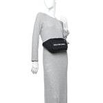 Recycled Sport Nylon Logo Embroidered Wheel Beltpack Black