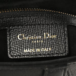 Grained Calfskin Saddle Bag Black