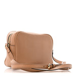 Pebbled Calfskin Small Soho Disco Bag Camelia