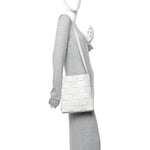 Lambskin Maxi Intrecciato Cassette Messenger Chalk