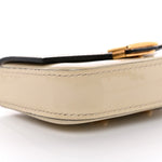 Vitello Vernice Mou Nano Baguette Belt Charm Latte